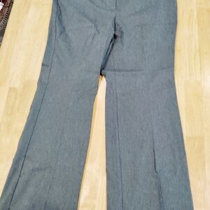 Lane Bryant Gray Flared Trousers